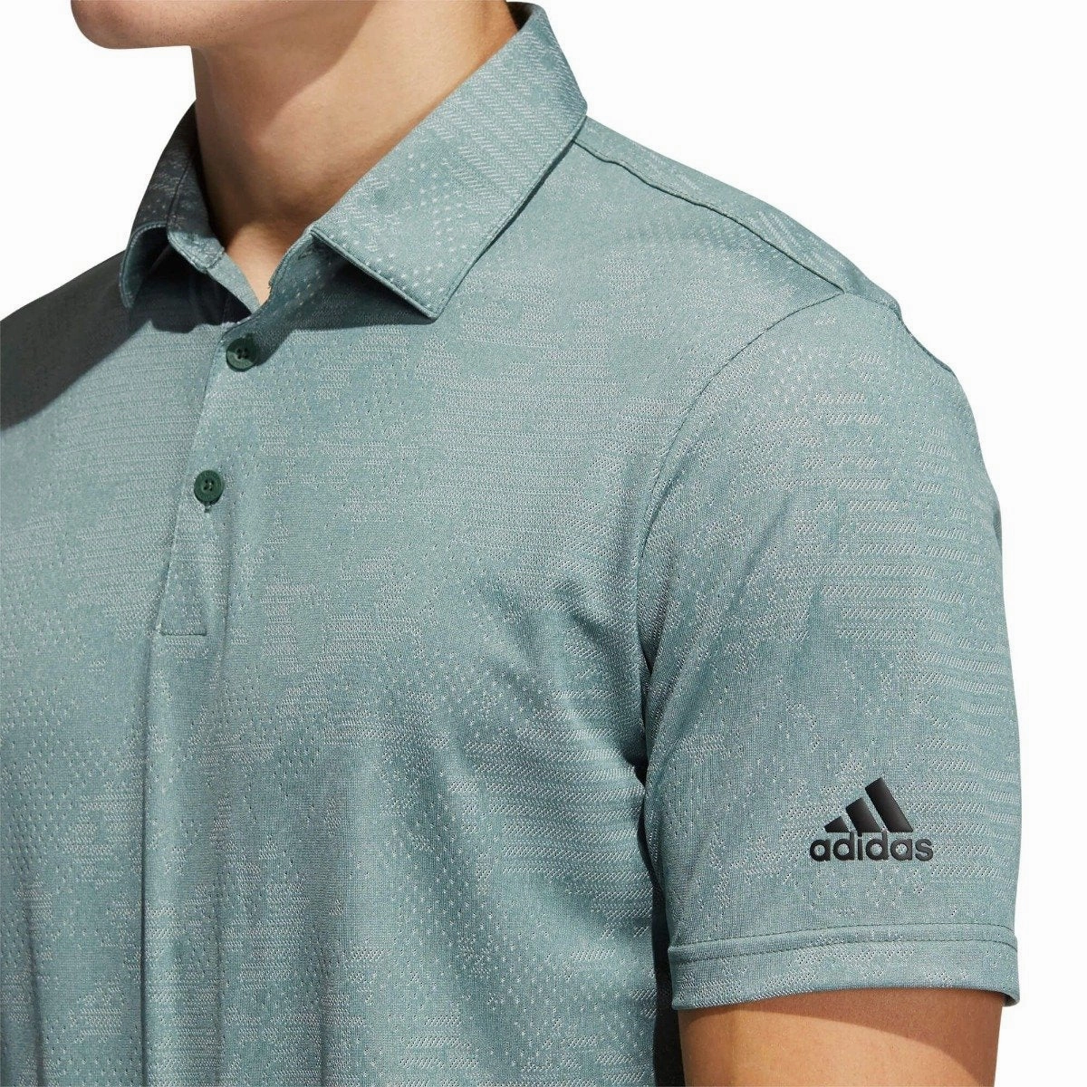 Soft Fabric Breathable mesh adidas Ultimate365 Camo Polo - Green Oxide/Grey Two