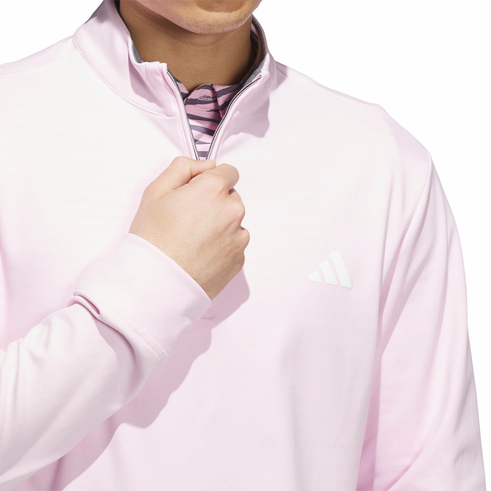 Night Out Simple Wear adidas Ultimate365 Classic 1/4 Zip Pullover - Clear Pink