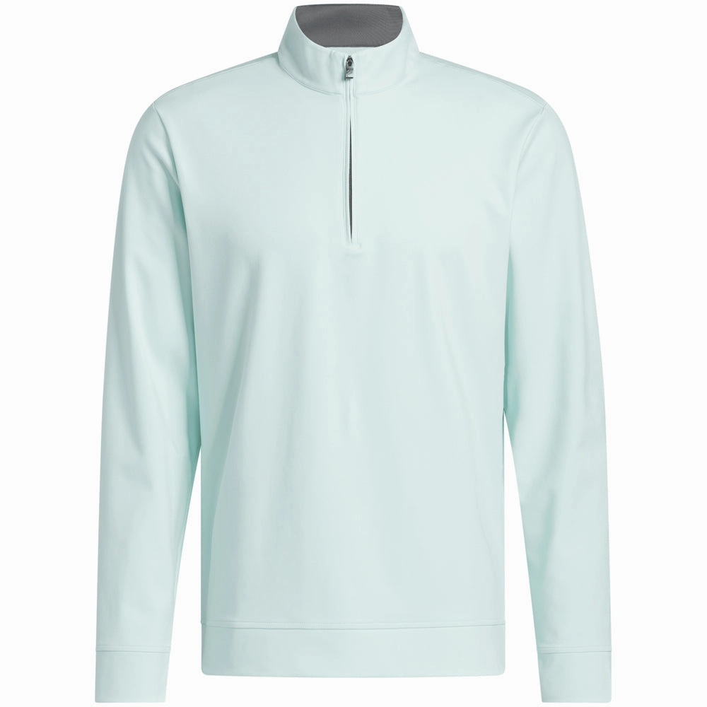 adidas Ultimate365 Classic 1/4 Zip Pullover - Semi Flash Aqua product launch City Fit
