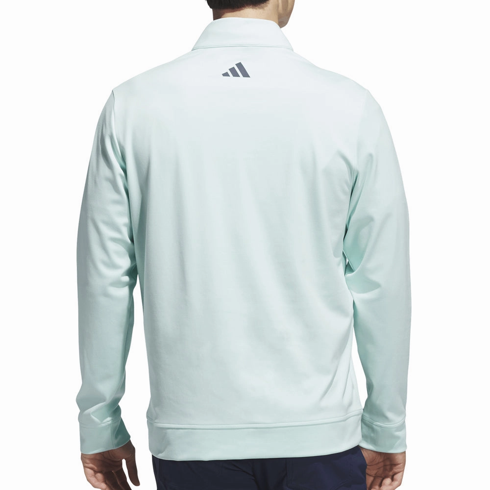 adidas Ultimate365 Classic 1/4 Zip Pullover - Semi Flash Aqua Office Casual