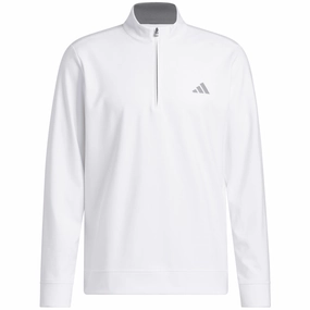 adidas Ultimate365 Classic 1/4 Zip Pullover - White Warm Look Leather