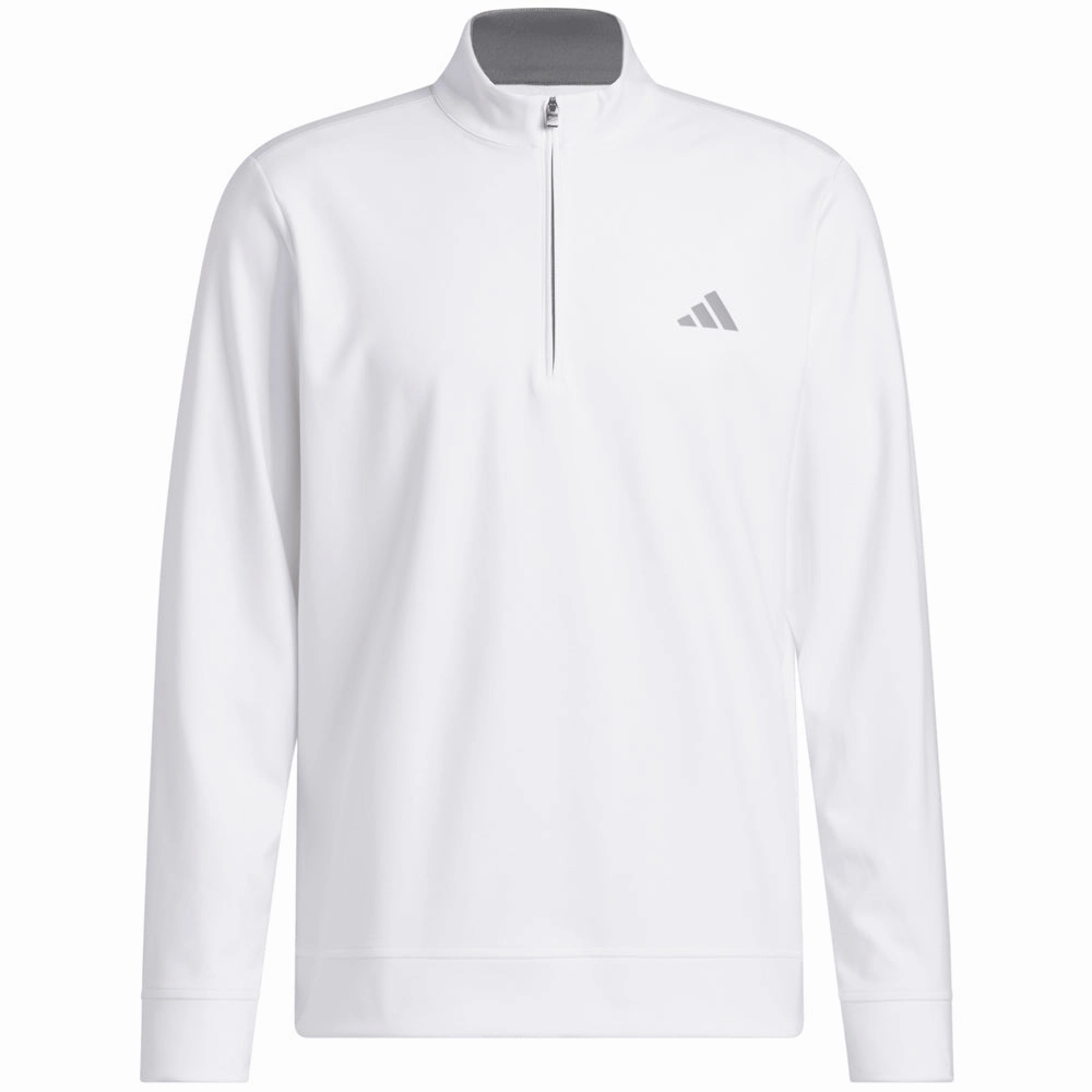 adidas Ultimate365 Classic 1/4 Zip Pullover - White Warm Look Leather