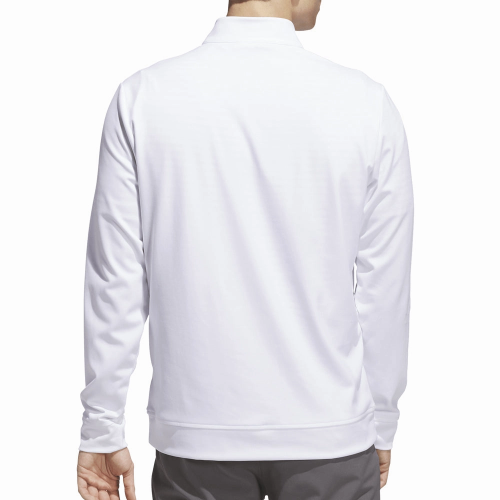 adidas Ultimate365 Classic 1/4 Zip Pullover - White Home Relaxation Cozy Clothing Style