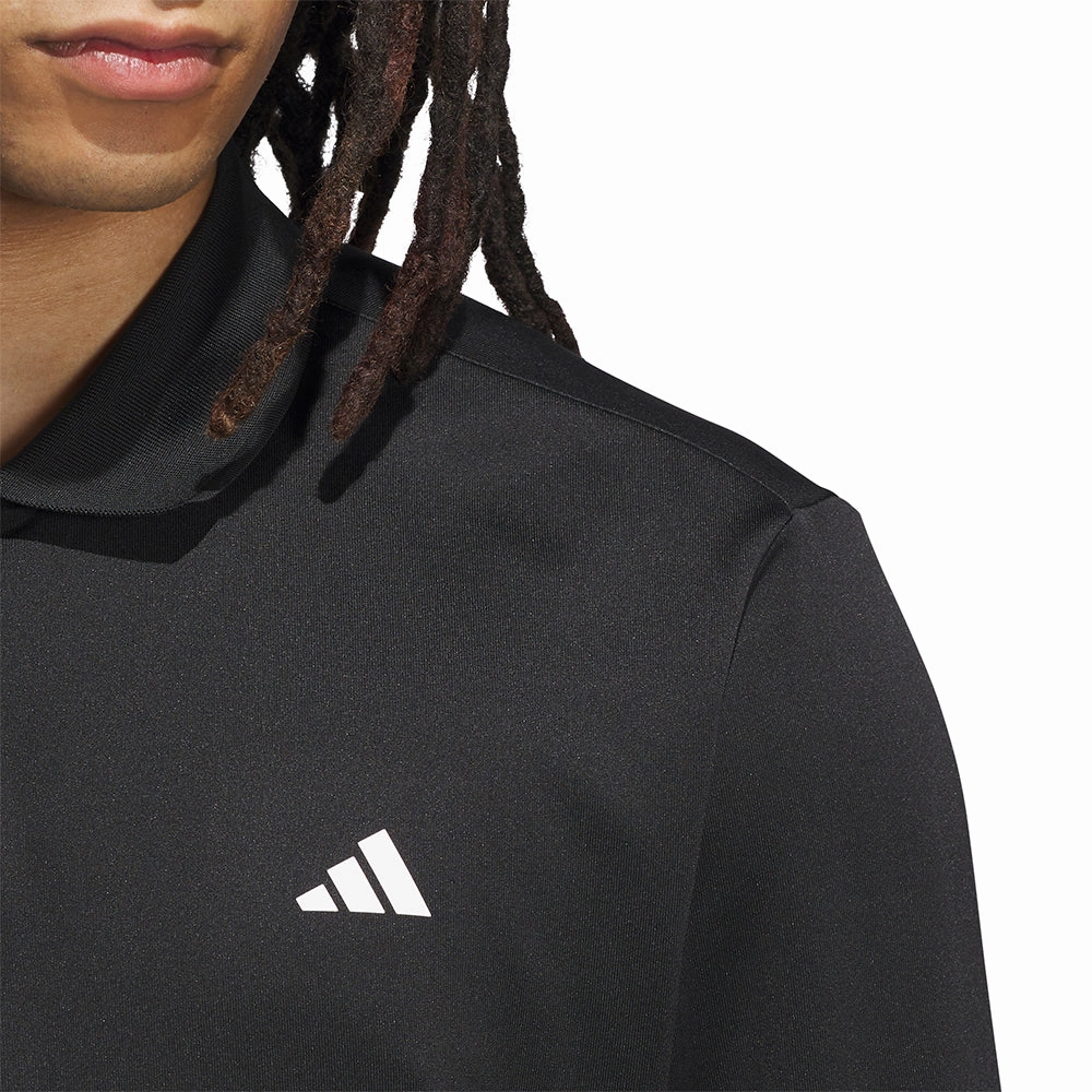 Wrinkle Resistant Weekend Wear adidas Ultimate365 Cold.rdy Long Sleeve Polo Shirt - Black