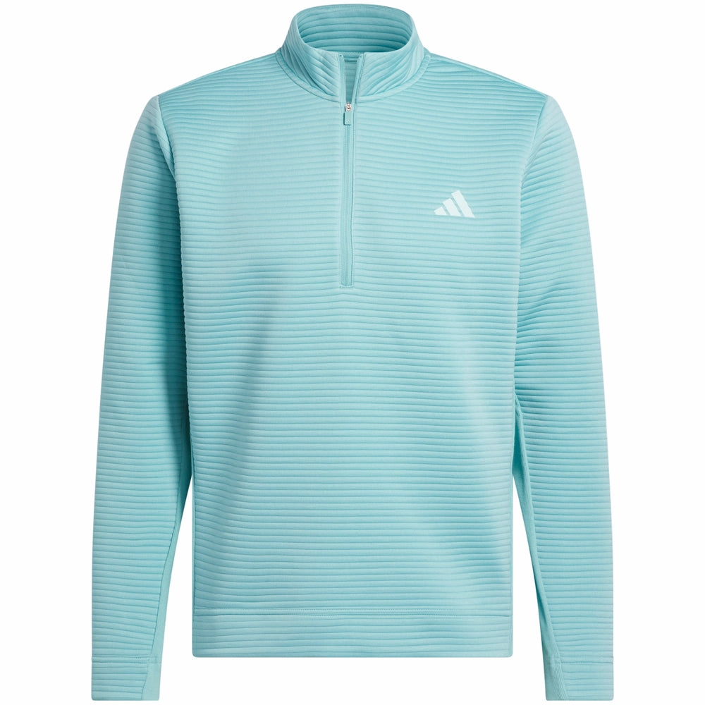 adidas Ultimate365 DWR Textured 1/4 Zip Chest Logo Sweatshirt - Mint Ton product low end affordability