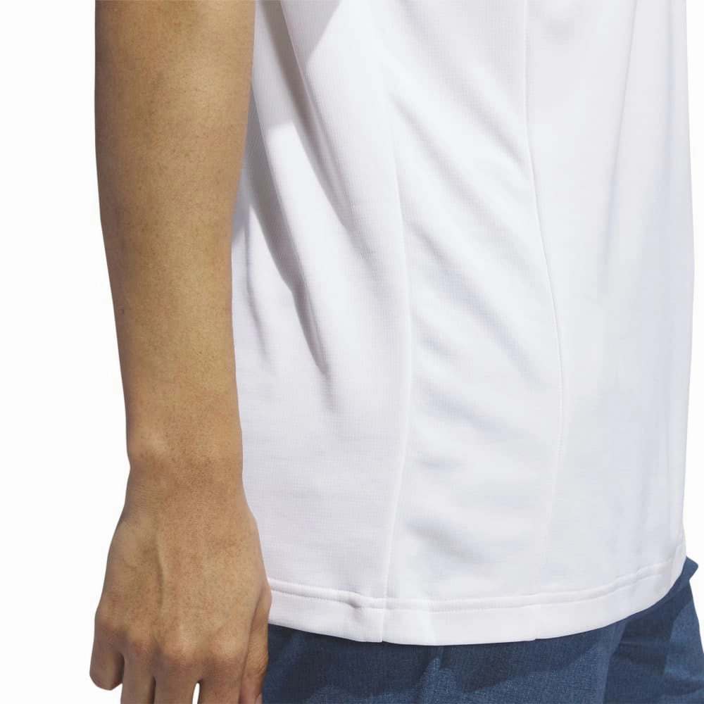adidas Ultimate365 Heat Polo Shirt - White/Green/Blue slim fit