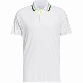 Cozy Touch Stylish Outfit adidas Ultimate365 Heat Polo Shirt - White/Green/Blue