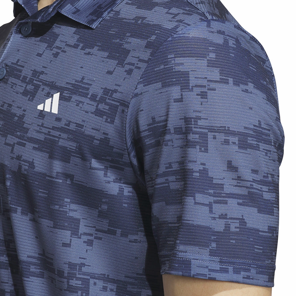 adidas Ultimate365 HEAT.RDY Stripe Polo Shirt - Preloved Ink/Collegiate Navy Chilly Wear MultipurposeUse