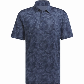 Everyday Fashion Look adidas Ultimate365 Mesh Print Polo Shirt - Collegiate Navy/Preloved Ink