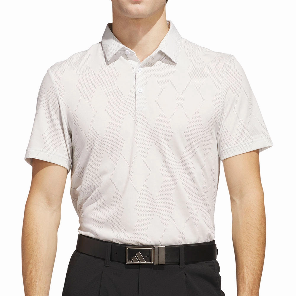 adidas Ultimate365 Micro Texture Polo Shirt - White Modern innovation