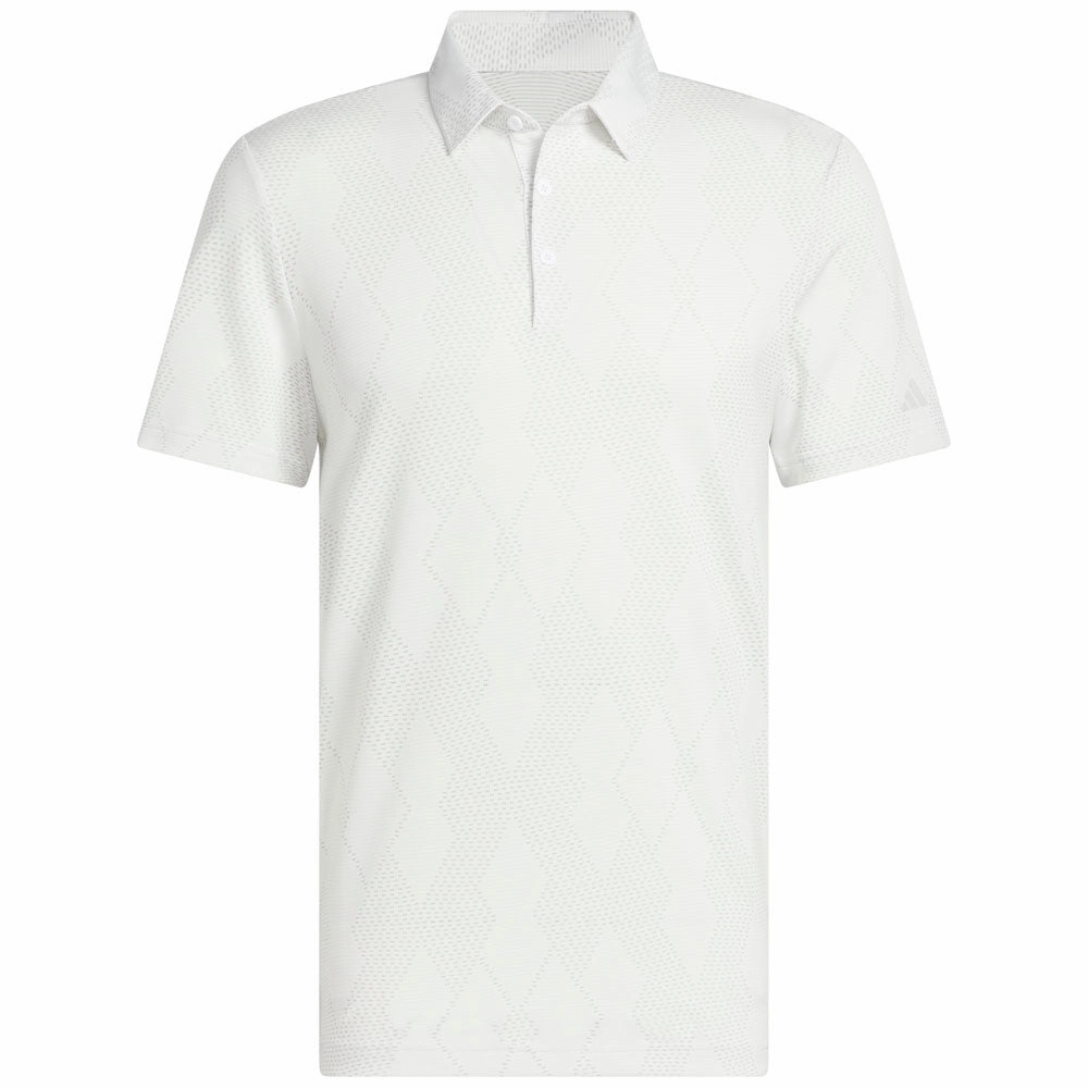 adidas Ultimate365 Micro Texture Polo Shirt - White Comfy Apparel Relaxed and Comfy