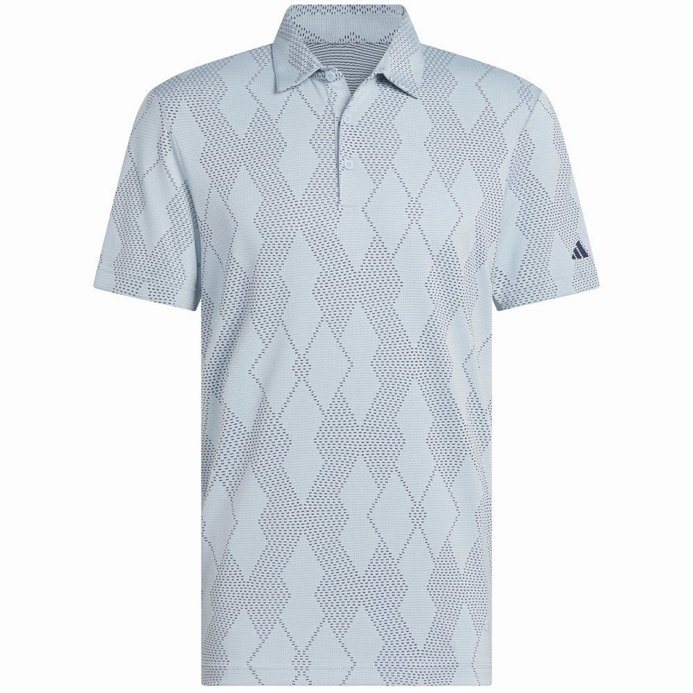 adidas Ultimate365 Micro Texture Polo Shirt - Wonder Blue Seasonal Wear