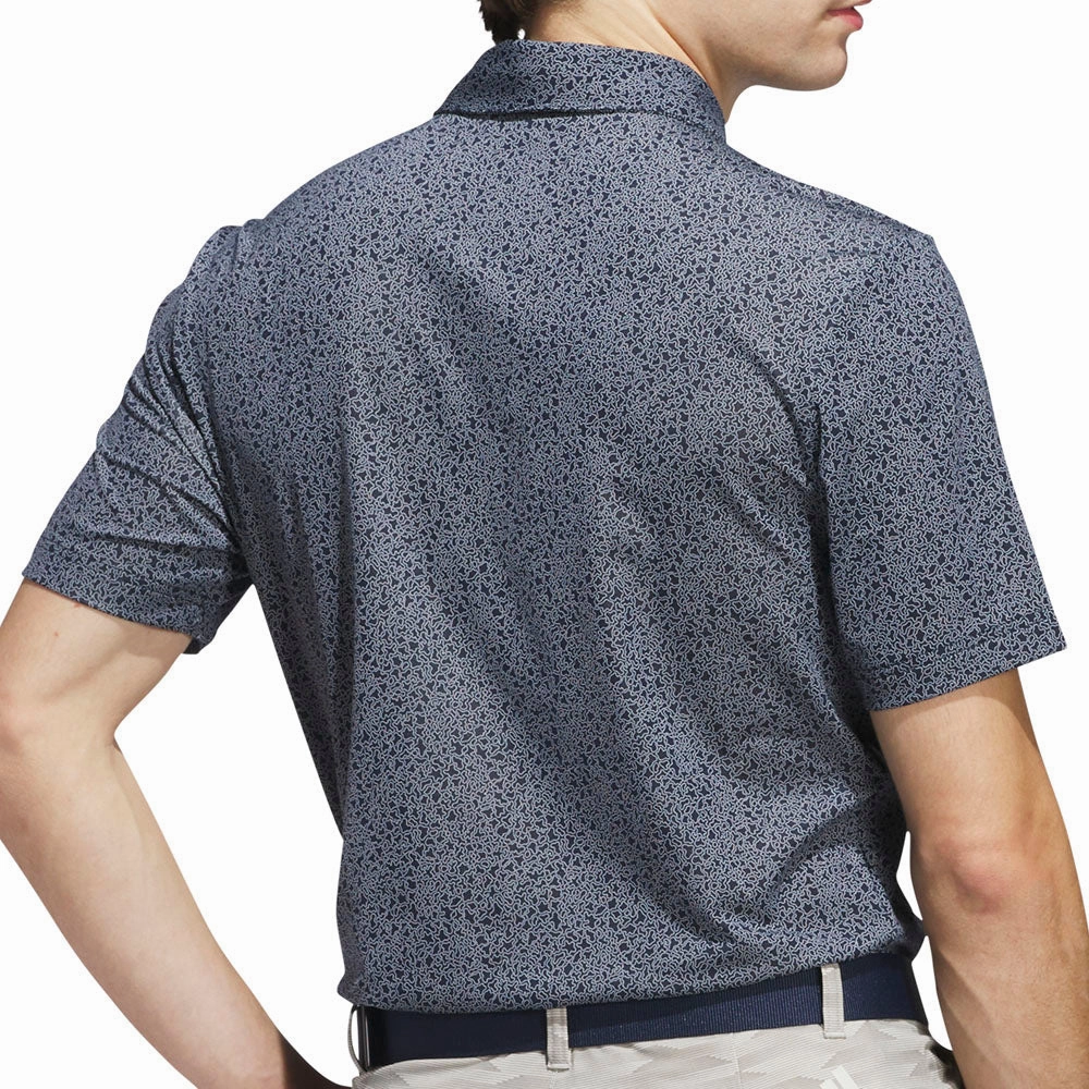 adidas Ultimate365 Mini Bunker Polo Shirt - Collegiate Navy High Density Knit