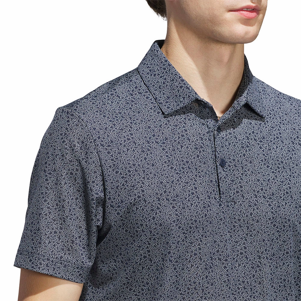 adidas Ultimate365 Mini Bunker Polo Shirt - Collegiate Navy Comfy Essentials LayeringFriendly