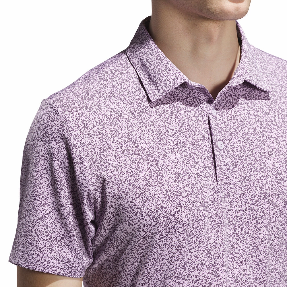 budget-friendly adidas Ultimate365 Mini Bunker Polo Shirt - Powder Plum