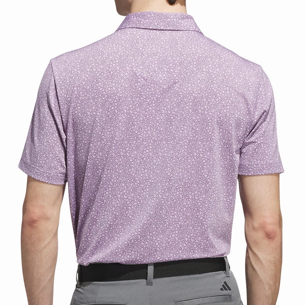 Quick Comfort adidas Ultimate365 Mini Bunker Polo Shirt - Powder Plum