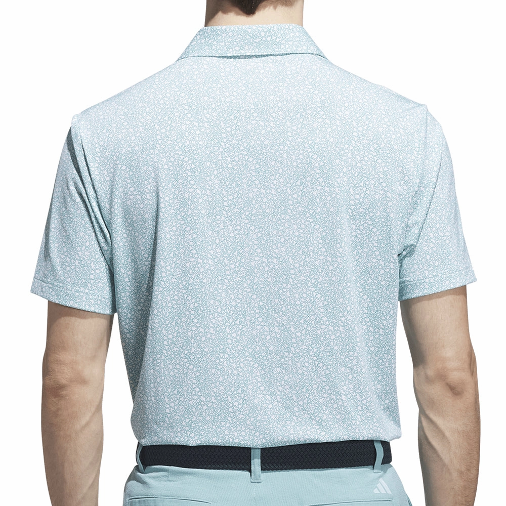 Sustainable Fibers adidas Ultimate365 Mini Bunker Polo Shirt - Pure Teal