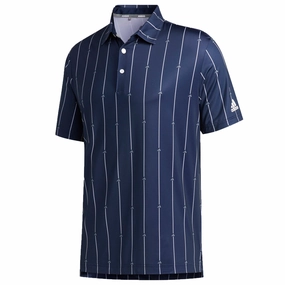 Sleek Fit Street Style Trend adidas Ultimate365 polo Shirt - Collegiate Navy/Grey Three/White
