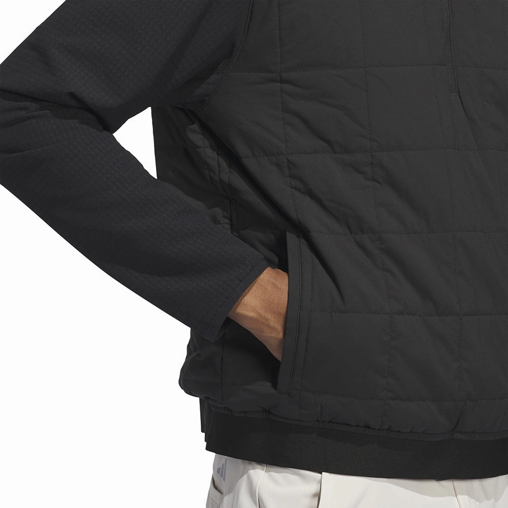 adidas Ultimate365 Quilted DWR 1/2 Zip Pullover - Black product urban fashion sense