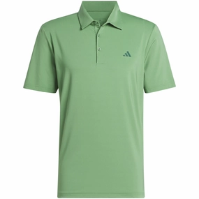 UV Protection Fabric Comfy Layer Wear adidas Ultimate365 Solid Polo Shirt - Preloved Green