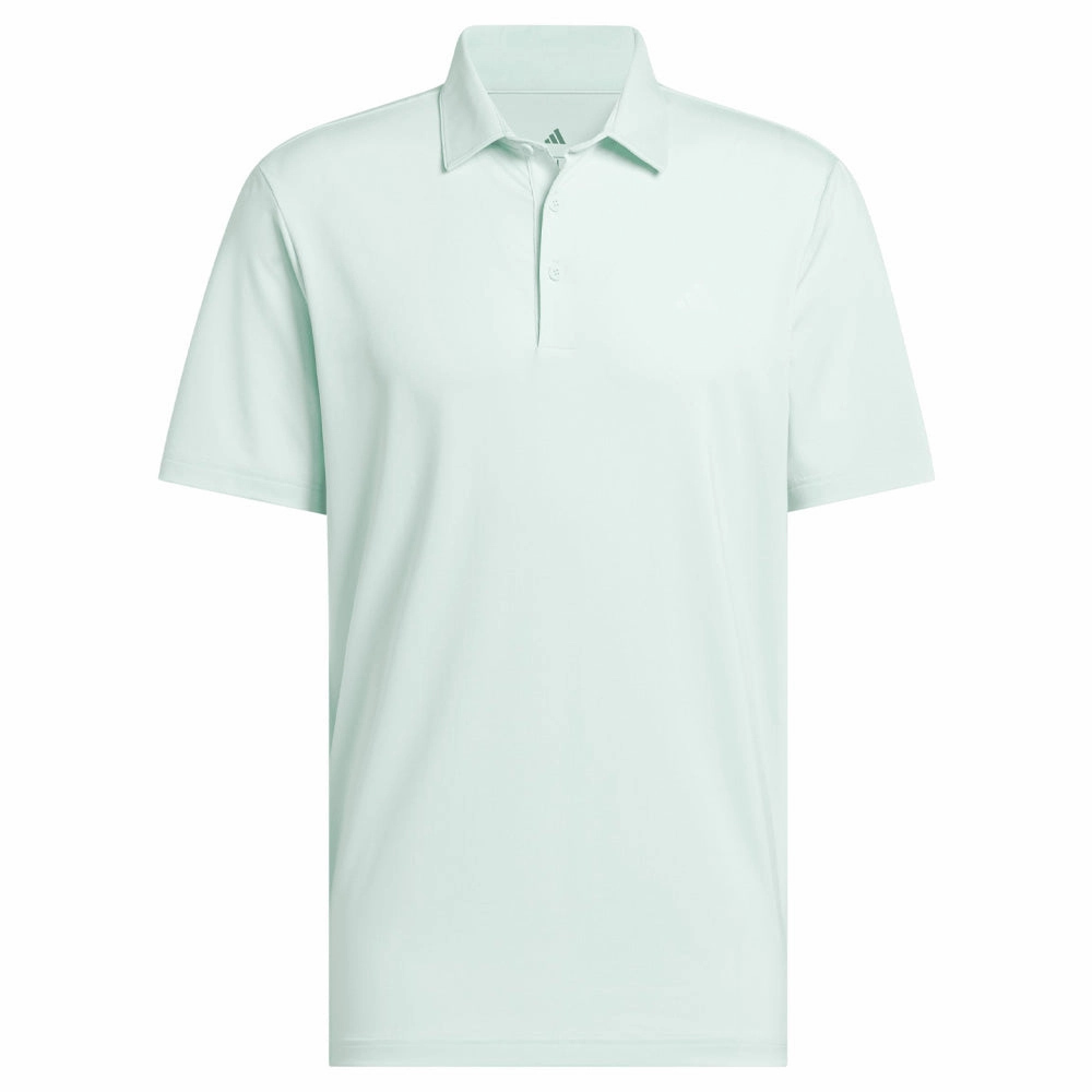 adidas Ultimate365 Solid Polo Shirt - Semi Flash Aqua Sustainable Material Blend anti static coating