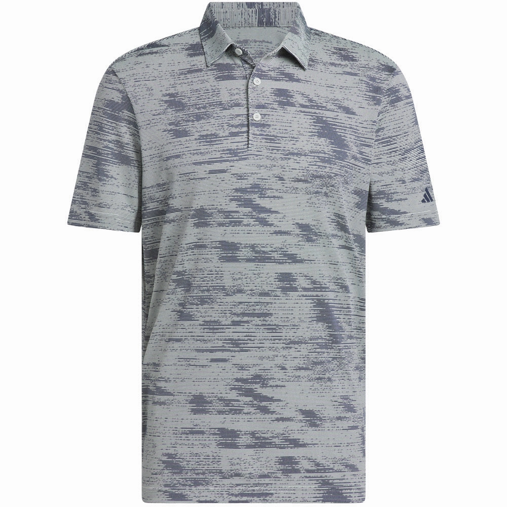 adidas Ultimate365 Textured Polo Shirt - Wonder Silver/Collegiate Navy baby shower Sporty Look