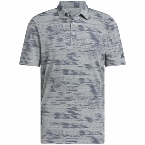adidas Ultimate365 Textured Polo Shirt - Wonder Silver/Collegiate Navy baby shower Sporty Look