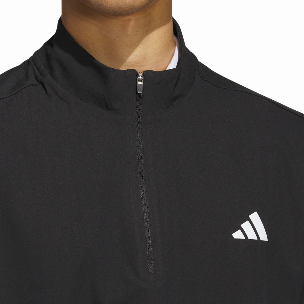 Silk adidas Ultimate365 Tour 1/4 Zip Pullover - Black