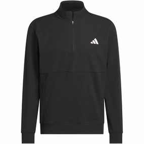 Relaxed Essentials Sporty Fashion adidas Ultimate365 Tour 1/4 Zip Pullover - Black