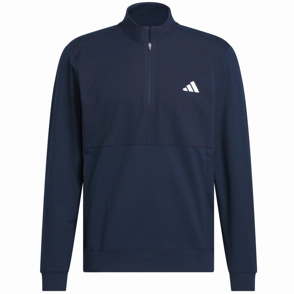 Side Pockets product gift worthiness adidas Ultimate365 Tour 1/4 Zip Pullover - Collegiate Navy