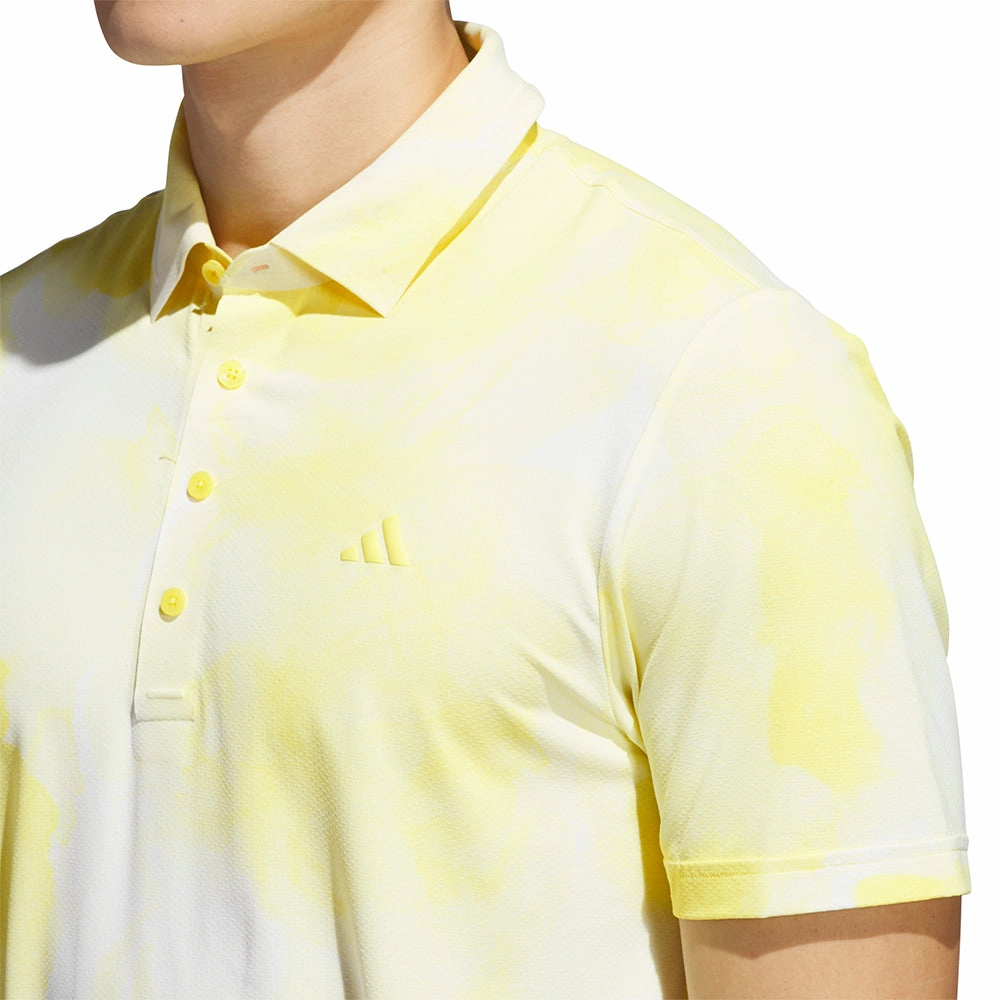 adidas Ultimate365 Tour Adicool LC Polo Shirt - Pure Sulfur/White Casual Comfort Layer