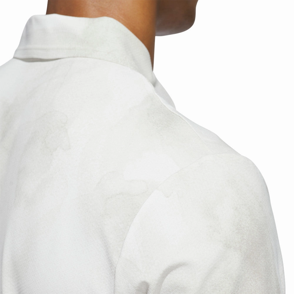 adidas Ultimate365 Tour Adicool LC Polo Shirt - Putty Beige/White Simple Look