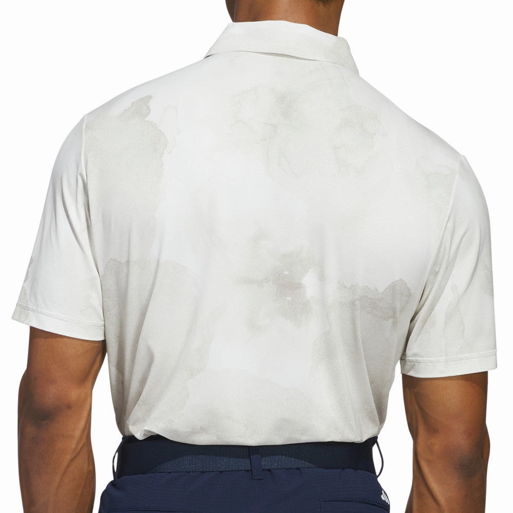 adidas Ultimate365 Tour Adicool LC Polo Shirt - Putty Beige/White Non Toxic Materials