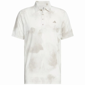 adidas Ultimate365 Tour Adicool LC Polo Shirt - Putty Beige/White Street Fashion Cool Fit