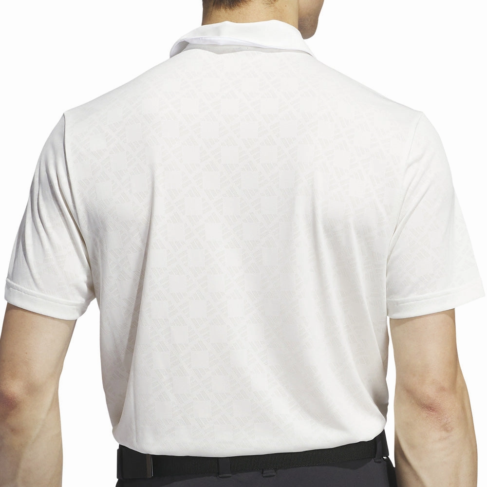 EcoConscious Processing adidas Ultimate365 Tour HEAT.RDY Jacquard Polo Shirt - White