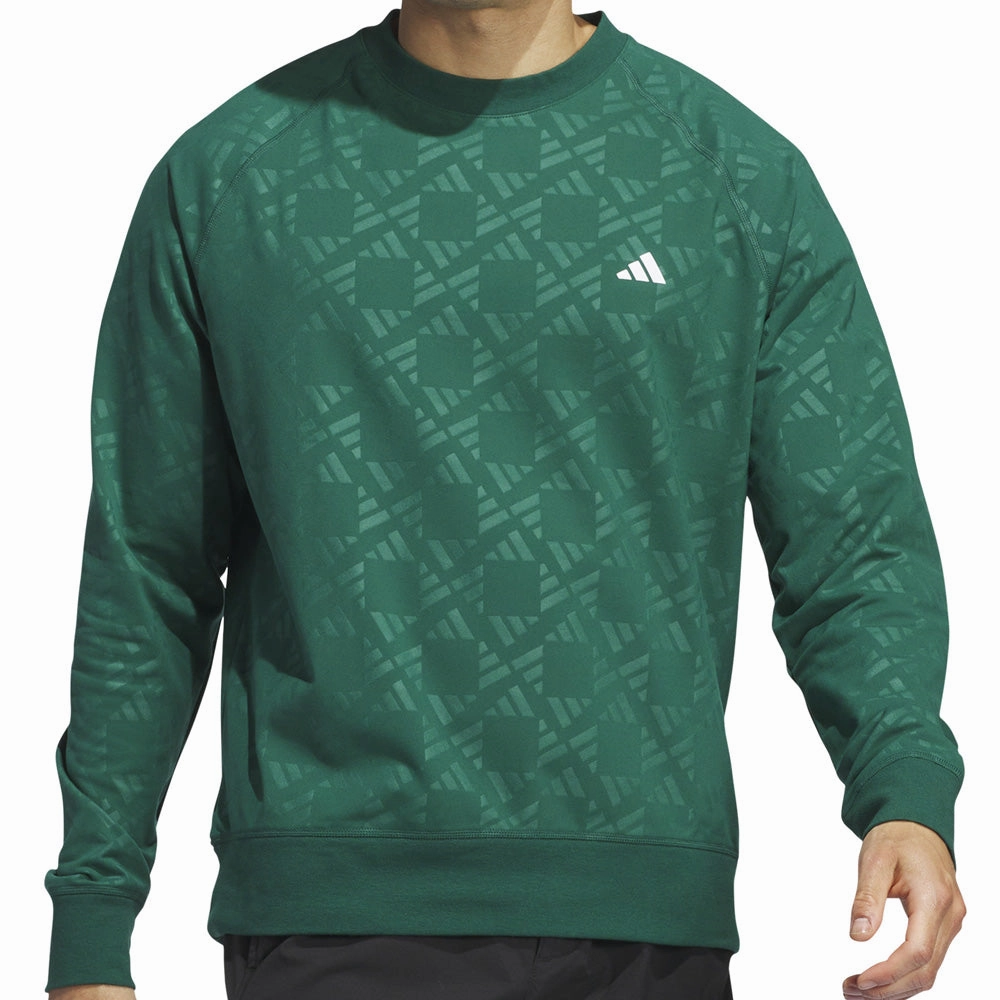 adidas Ultimate365 Tour Sweatshirt - Collegiate Green Antibacterial