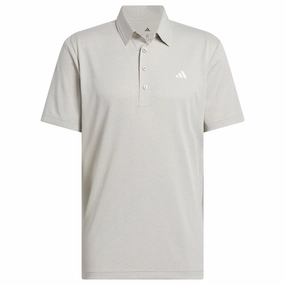 adidas Ultimate365 Tour Texture LC Polo Shirt - Putty Beige Chill Wear