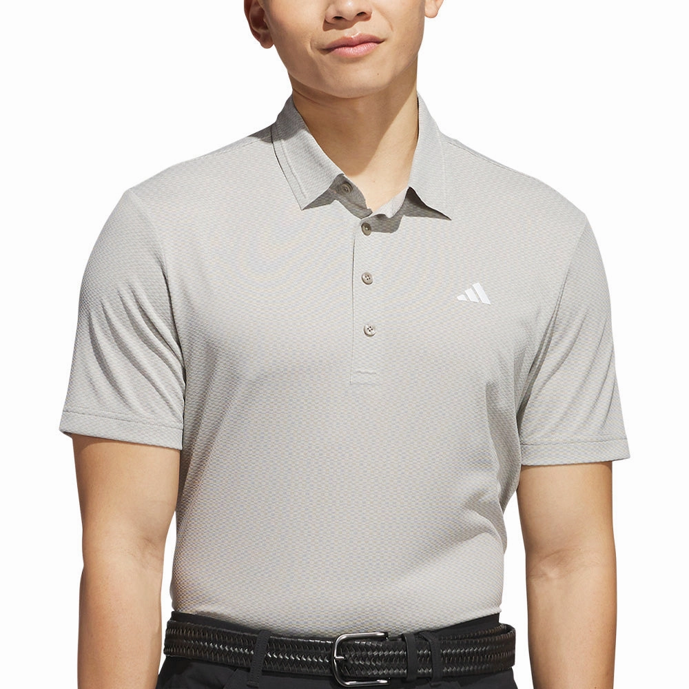 adidas Ultimate365 Tour Texture LC Polo Shirt - Putty Beige Cool and casual DurableStitching