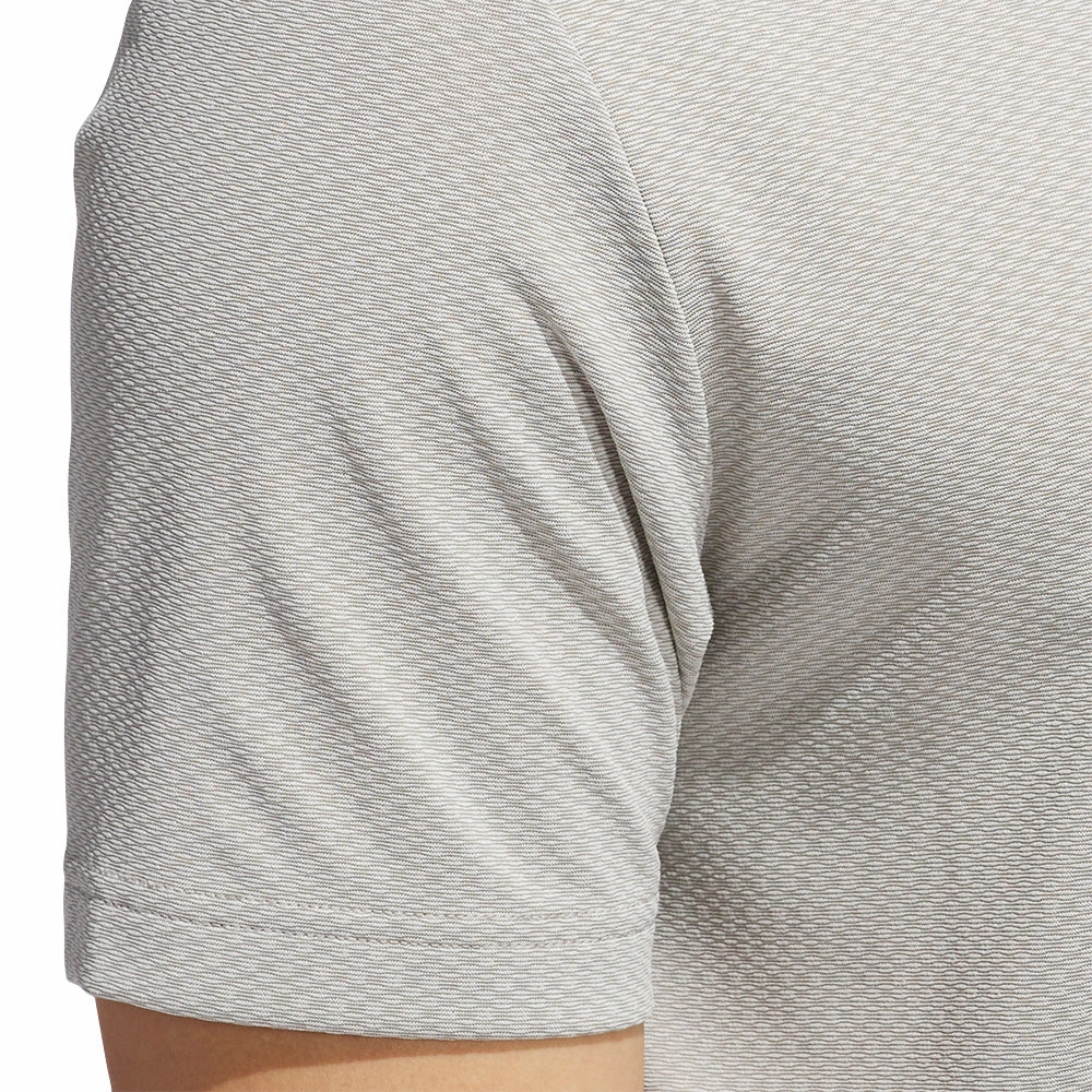 adidas Ultimate365 Tour Texture LC Polo Shirt - Putty Beige Perfect Layer