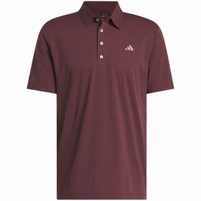 adidas Ultimate365 Tour Twistknit LC Polo Shirt - Aurora Ruby Trendy Vibes