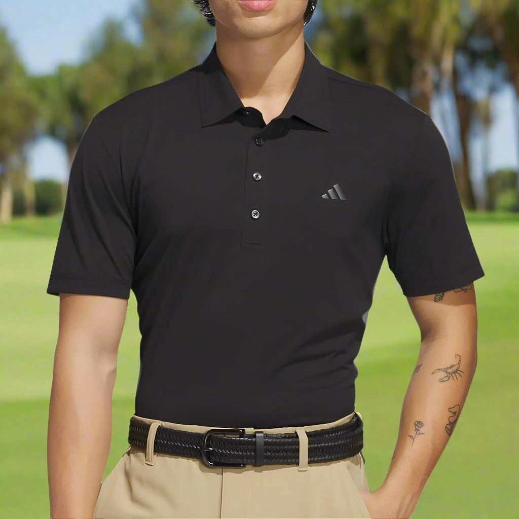 Cozy Essentials Casual everyday wear adidas Ultimate365 Tour Twistknit LC Polo Shirt - Black