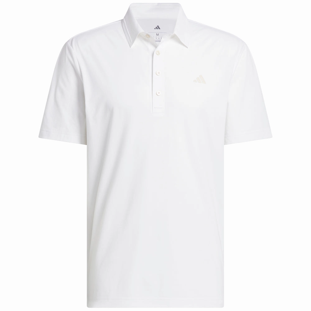 Cool Weather Wear adidas Ultimate365 Tour Twistknit LC Polo Shirt - White