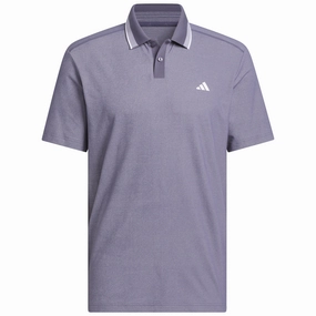 Simple and Light Casual Layer Look adidas Ultimate365 Tour Twistknit Pique Polo Shirt - Preloved Violet