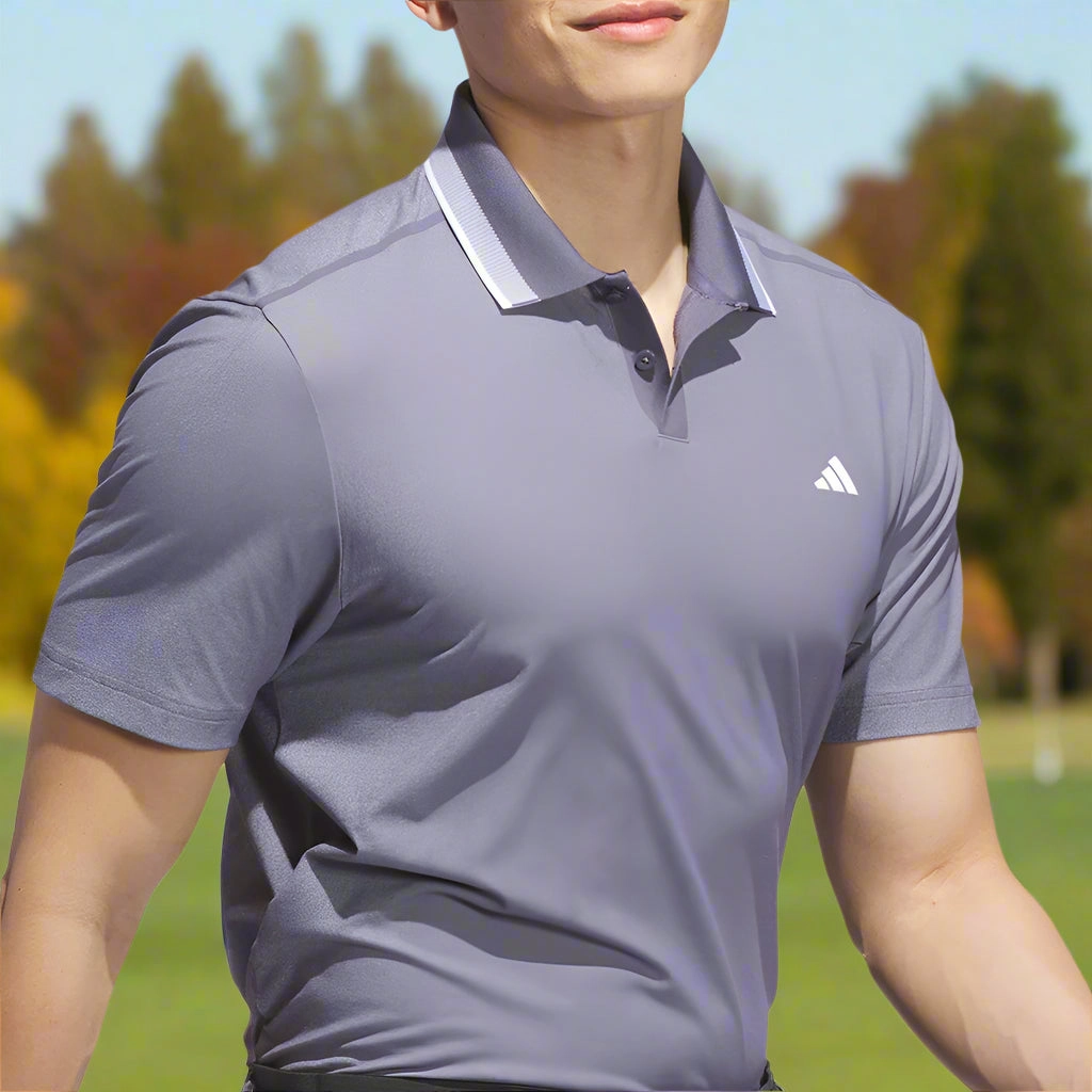 Functional Fashion adidas Ultimate365 Tour Twistknit Pique Polo Shirt - Preloved Violet