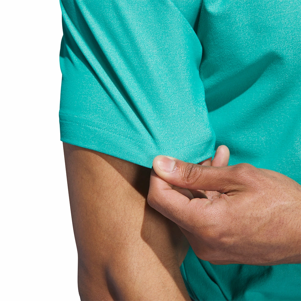 adidas Ultimate365 Tour Twistknit Pique Polo Shirt - Pure Teal Washable fabric