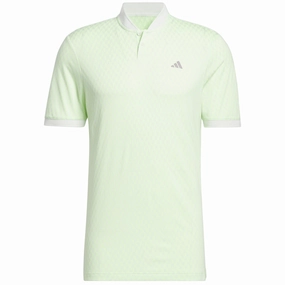 adidas Ultimate 365 Tour Heat.Rdy Polo Shirt - Crystal Jade Heather Texture Finish