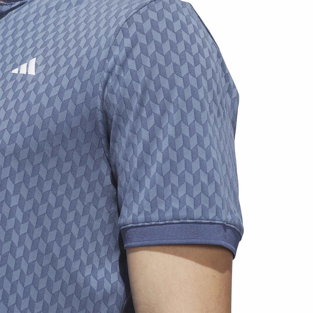 adidas Ultimate 365 Tour Heat.Rdy Polo Shirt - Preloved Ink short sleeved Layered Hem Design