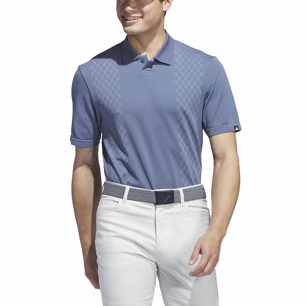 adidas Ultimate 365 Tour Primeknit Polo Shirt - Preloved Ink Heavyweight Weave