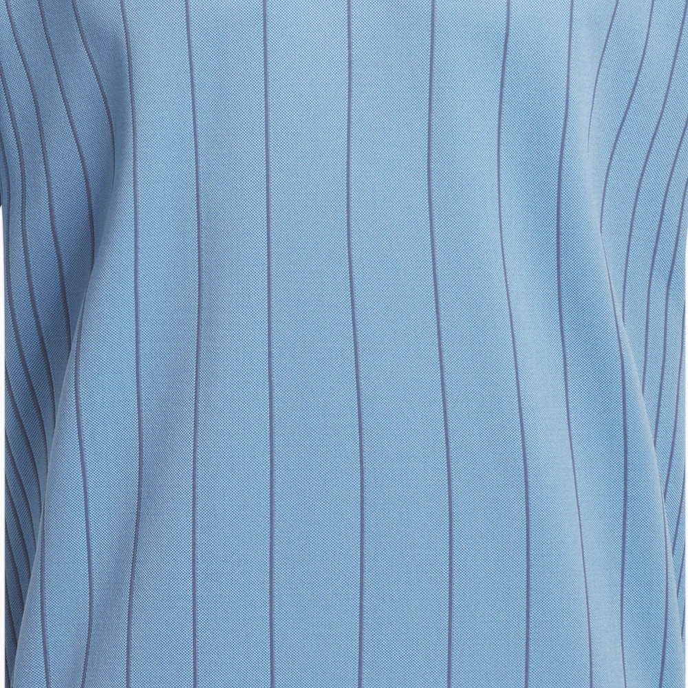 Breezy Comfort adidas Ultimate 365 Tour Primeknit Striped Polo Shirt - Semi Blue Burst