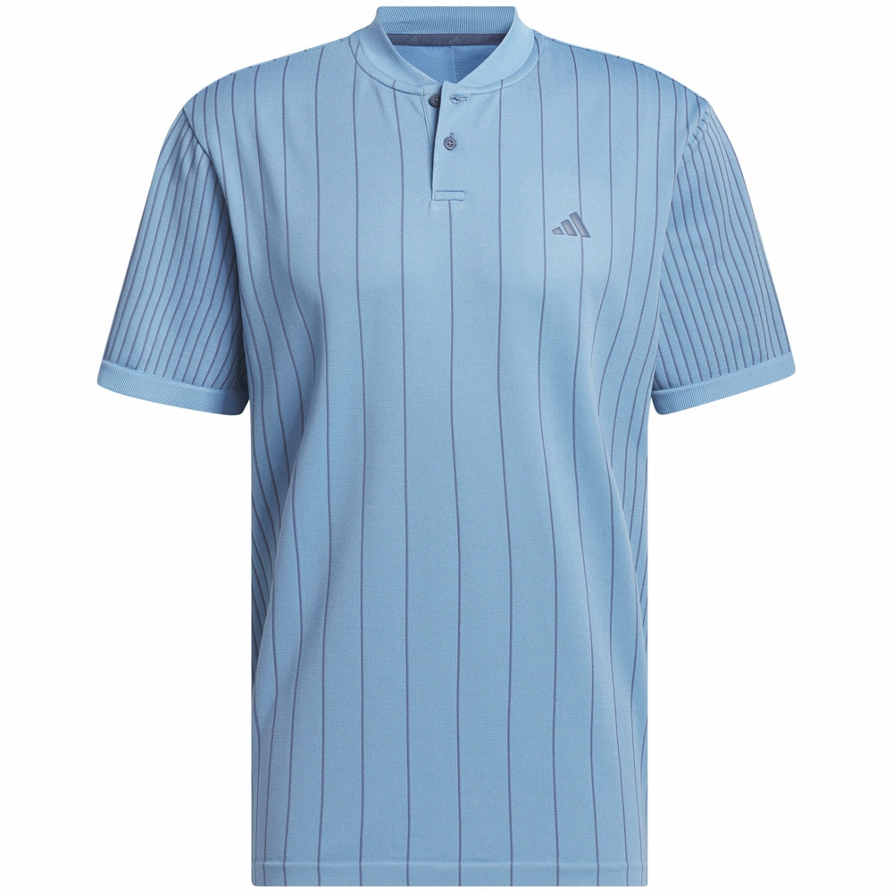 Easter adidas Ultimate 365 Tour Primeknit Striped Polo Shirt - Semi Blue Burst